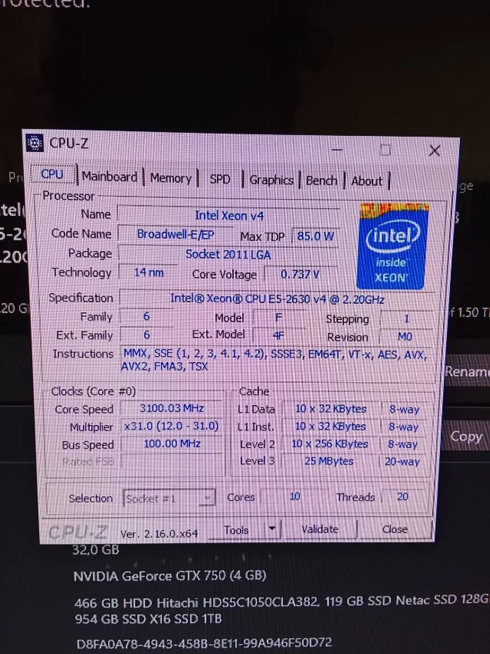 Processador Xeon E5 2630 v4 - Foto 2