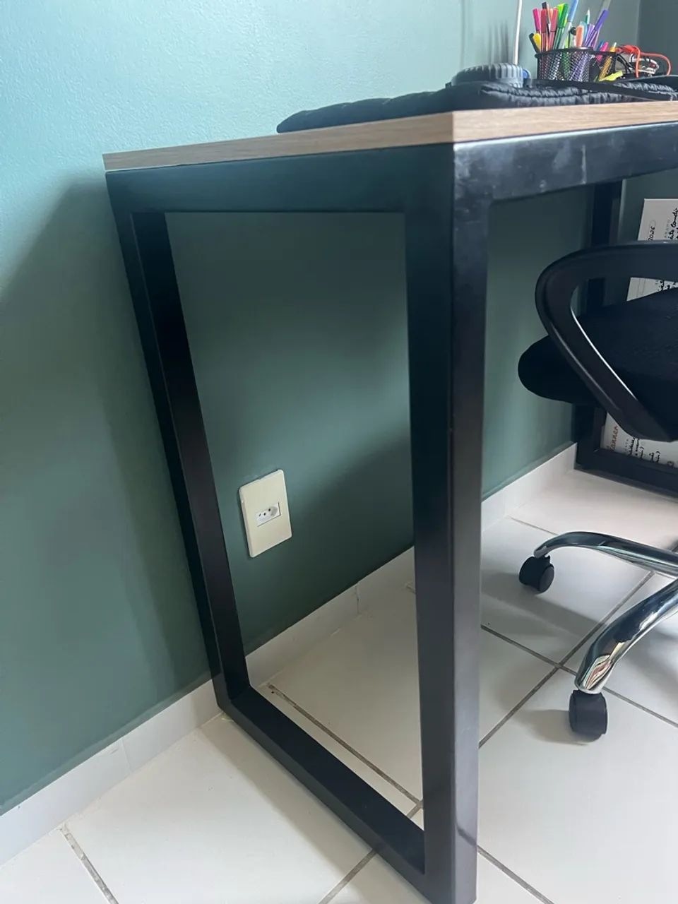 Mesa Escritório 110cmX45cmX77cm 100% MDF - Foto 4
