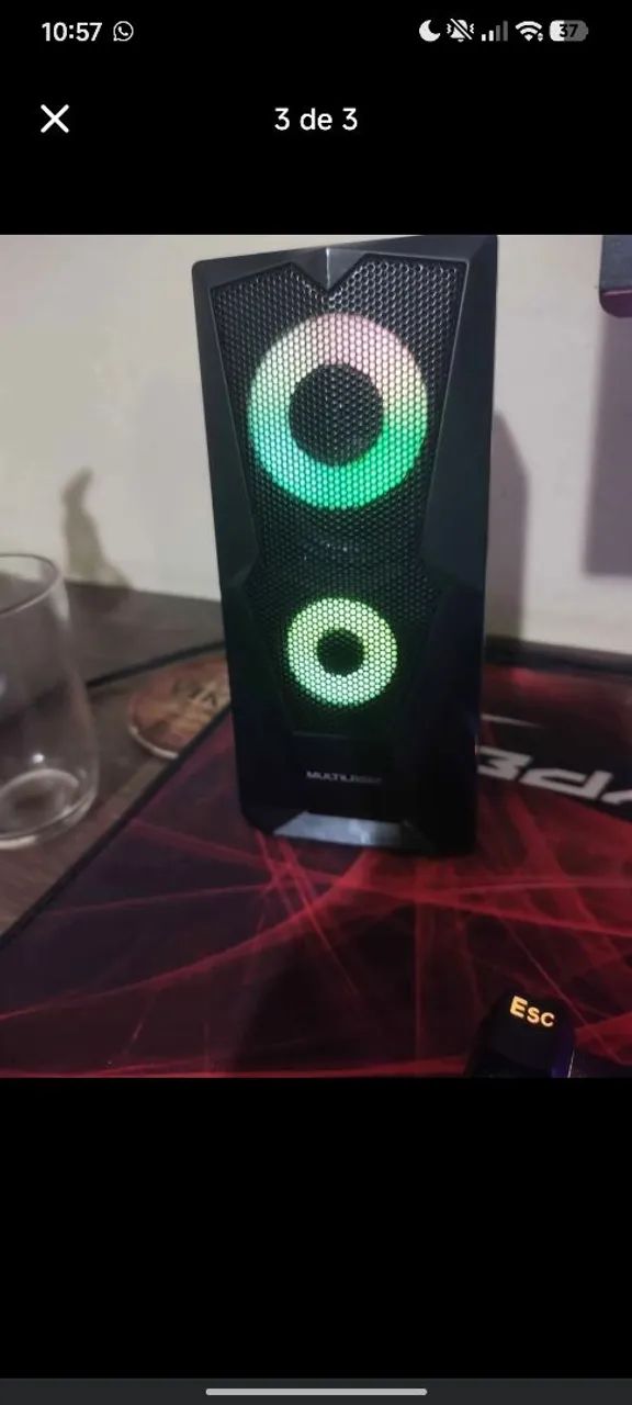 Caixa de som gamer Multilaser