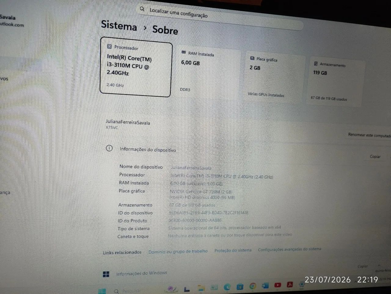 Notebook Asus 17 polegadas  - Foto 2