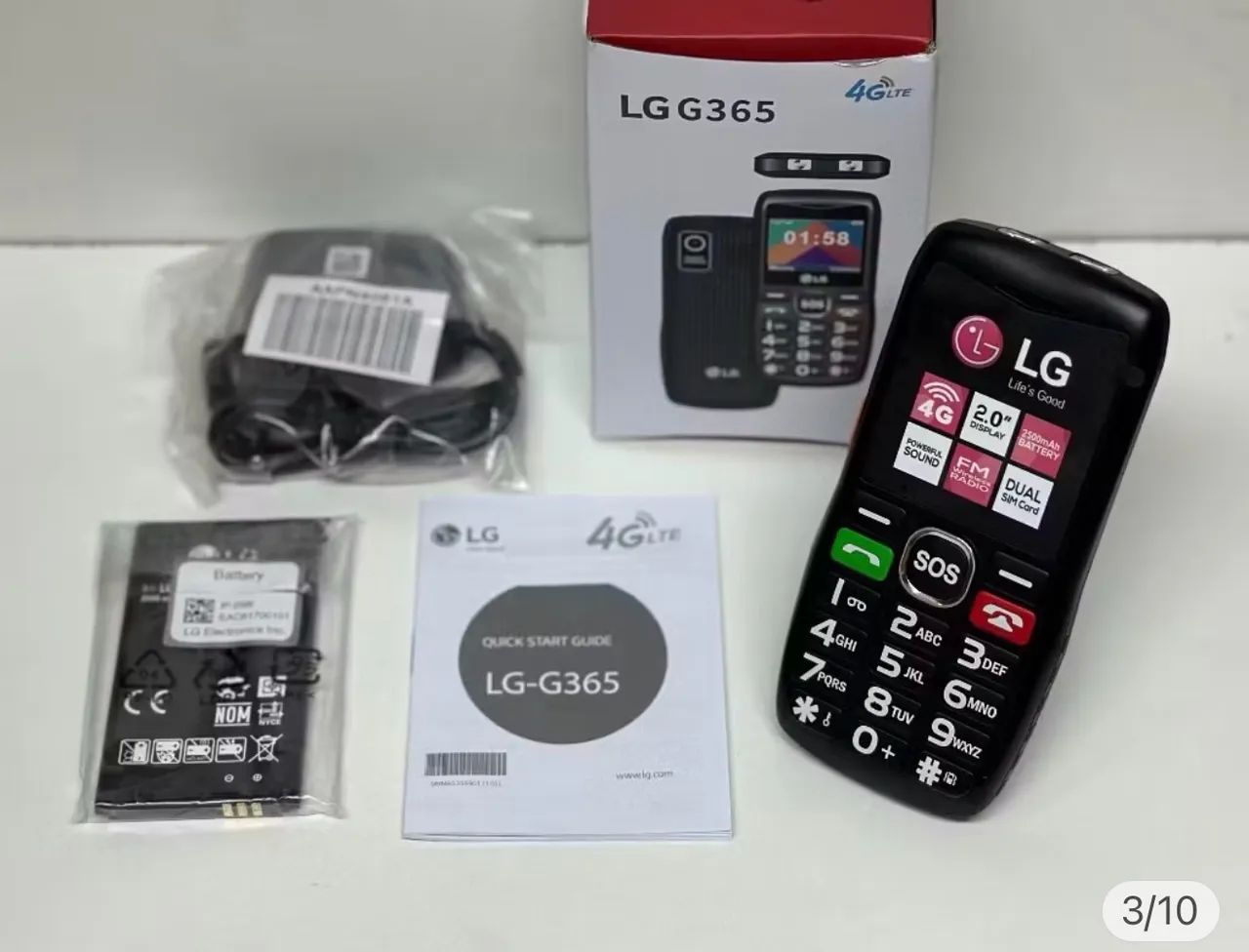 Vendo celular para idoso usado 1 mês dual chip letras grandes - Foto 3