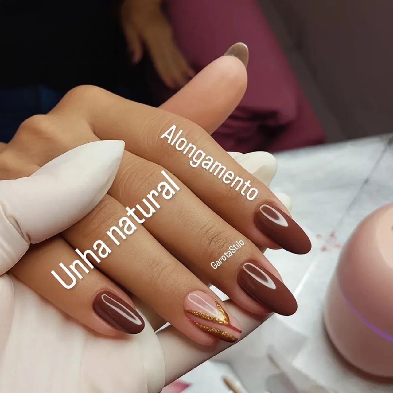 Esmaltação Em gel.
