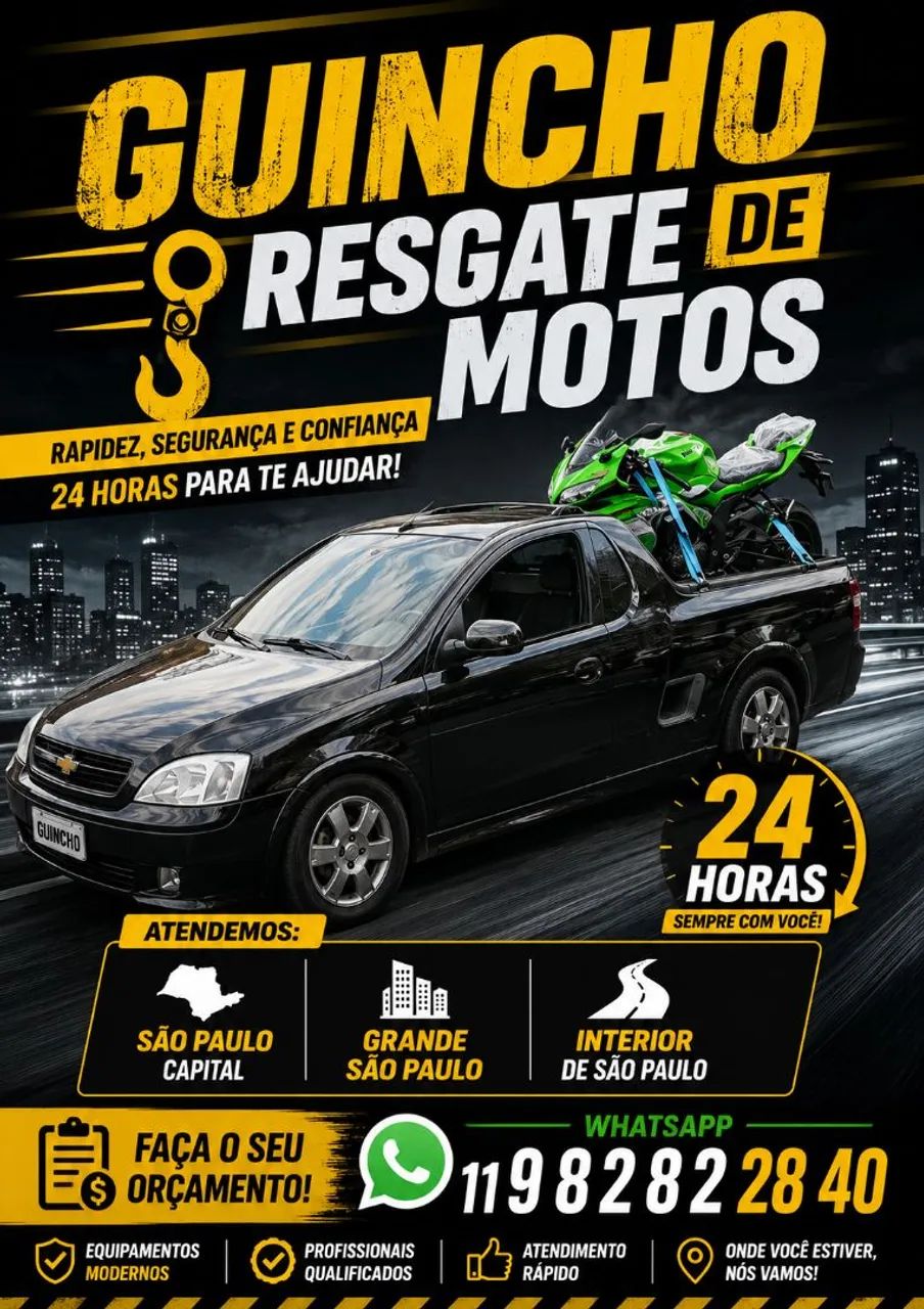 Guincho/ Resgate de Motos/ Fretes