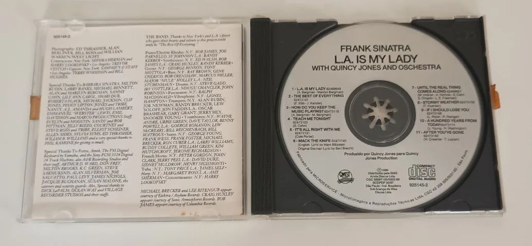CD - Frank Sinatra with Quincy Jones an Orchestra - L.A. is My Lady (Original) - Foto 2