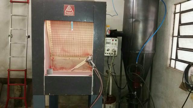 Cabine de pintura eletrostática é estufa