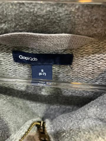 Blusa Manga Longa - Cinza- Infantil GAP