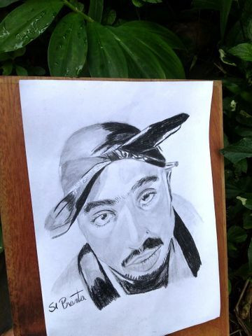 Desenho realista de fotografia