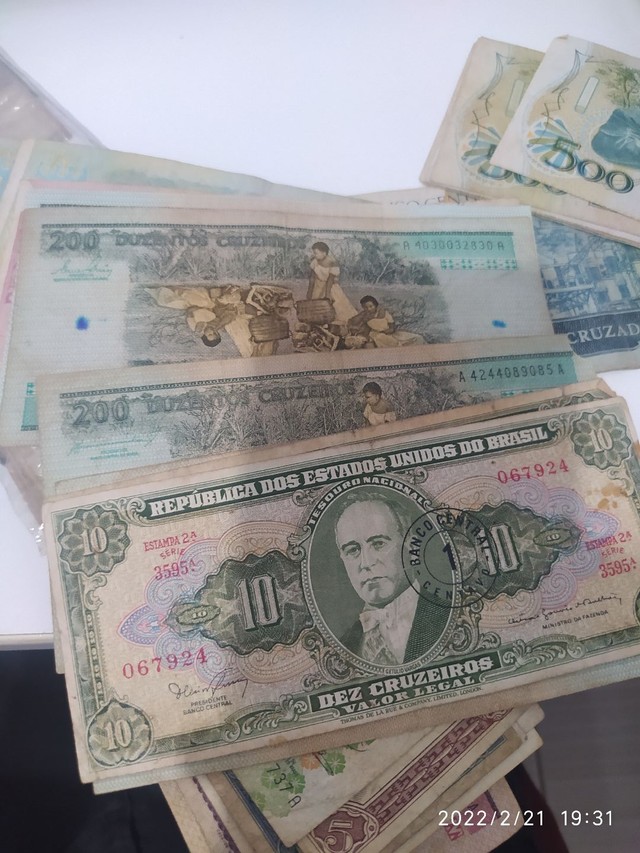Notas antigas cerca de 30 notas  - Foto 2