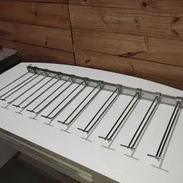 9 Réguas/barras retangulares cromadas