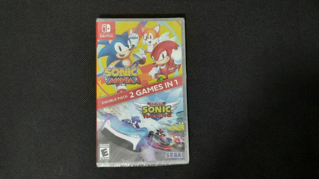 GTAGAMES - SWITCH . SONIC MANIA + TEAM SONIC RACING DOUBLE PACK . NOVO