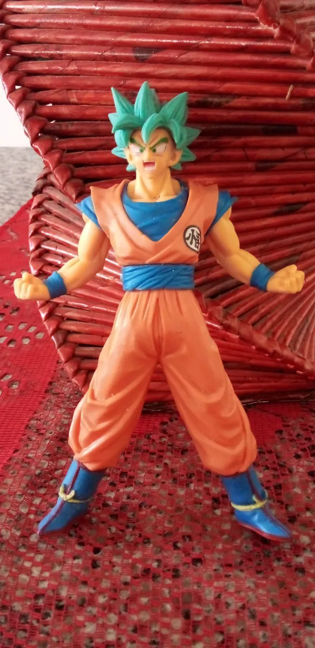 Boneco Goku ssj Blue Super Sayajin Azul Dragon Ball Action Figure  colecionador Edição Especial