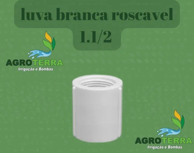 luva branca roscavel 1.1/2 