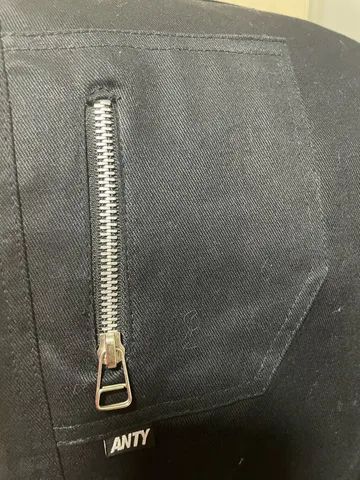 Calça de Sarja Preta - M - Foto 3