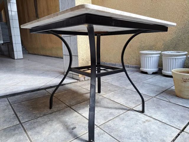 Mesa Granito com pés de ferro - Foto 3