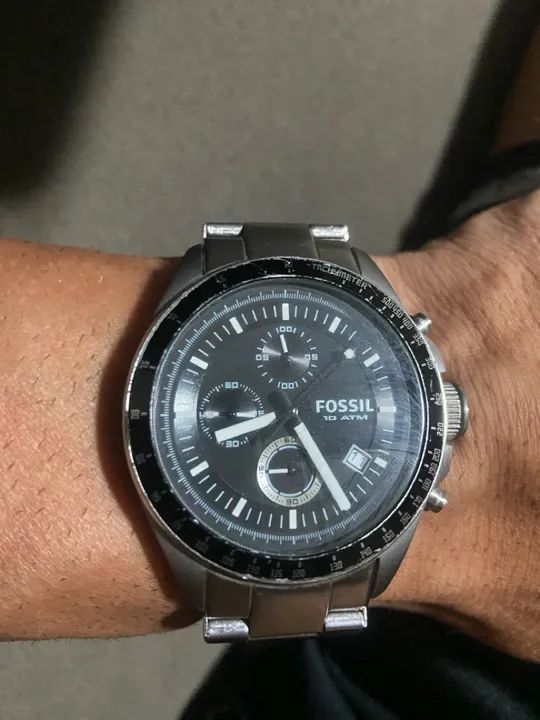 Relógio Fossil Masculino Cronógrafo 10 ATM - Foto 6