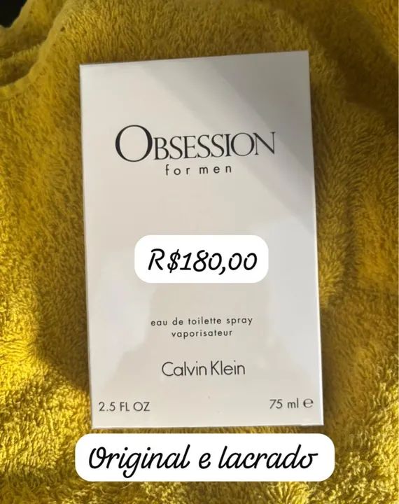 Perfume Calvin Klein Obsession for Men 75ml - Original e Lacrado