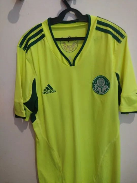 Camisa Palmeiras Verde Limão Adidas sem patrocínio P número 10 - Foto 3