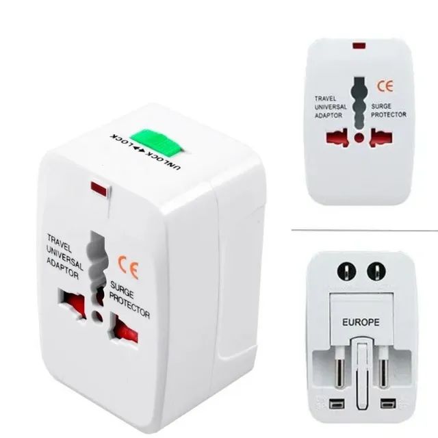 Adaptador Tomada Bivolt Universal UK Padrão Internacional Para Viagem - Foto 3