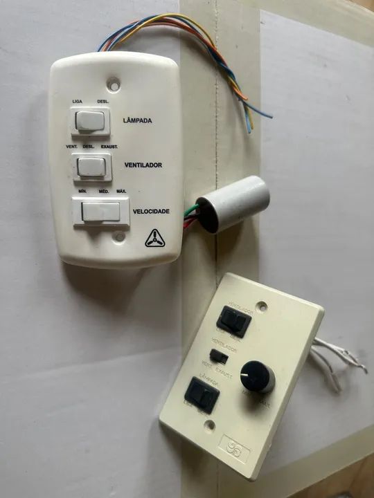 Controle para ventilador de teto com capacitor incluso. - Foto 3