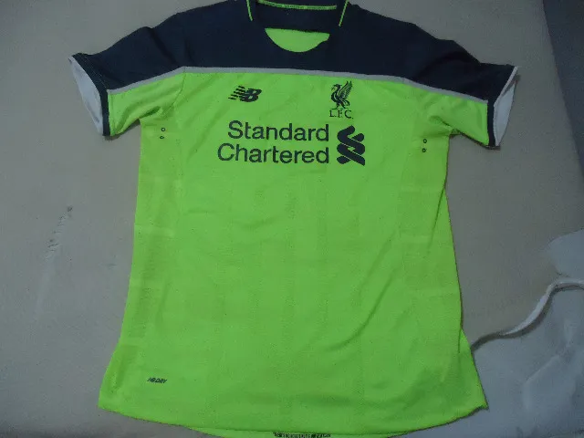 new balance - camisa do liverpool third 2016/17 - tam m - nova - sané #19 - original