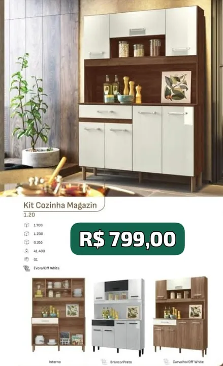 Armario De Cozinha Magazin 1.2