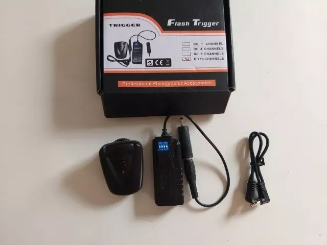 Rádio Flash Trigger Dc-16 Para Flash Tocha Dslr - Foto 2