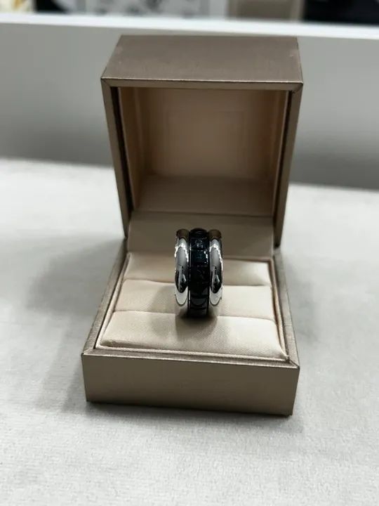Anel aliança bvlgari modelo giratorio - Foto 4