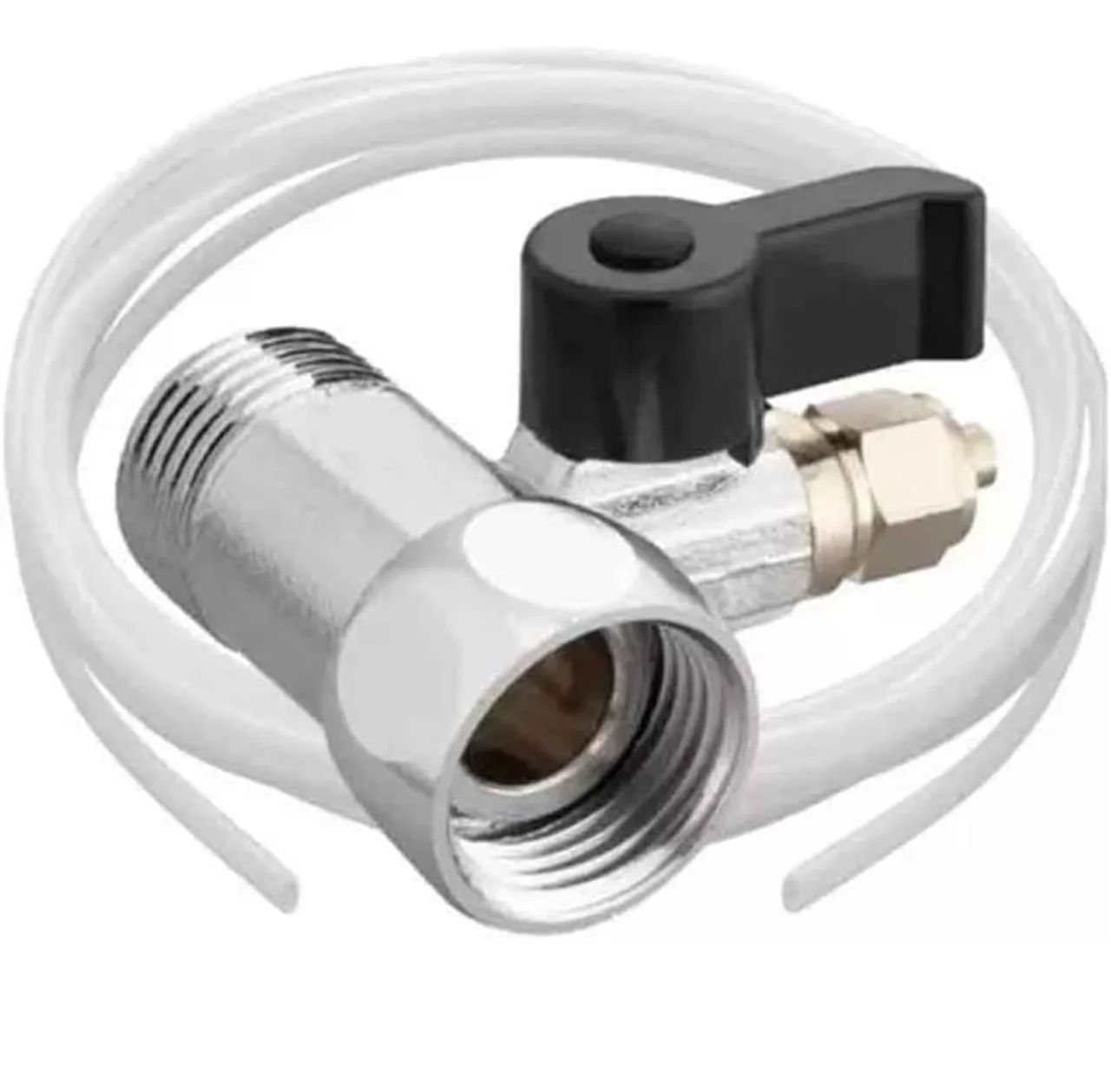 Kit Mangueira E Registro 1/4 Para Boia de Aquário ou Bebedouro