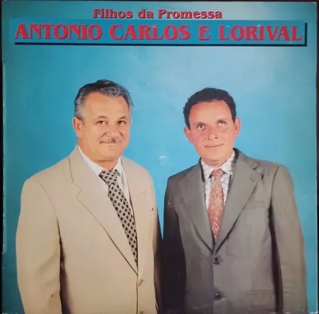 Lp Disco de Vinil Gospel Evangélico - Antonio Carlos e Lorival - Filhos da Promessa - Raro
