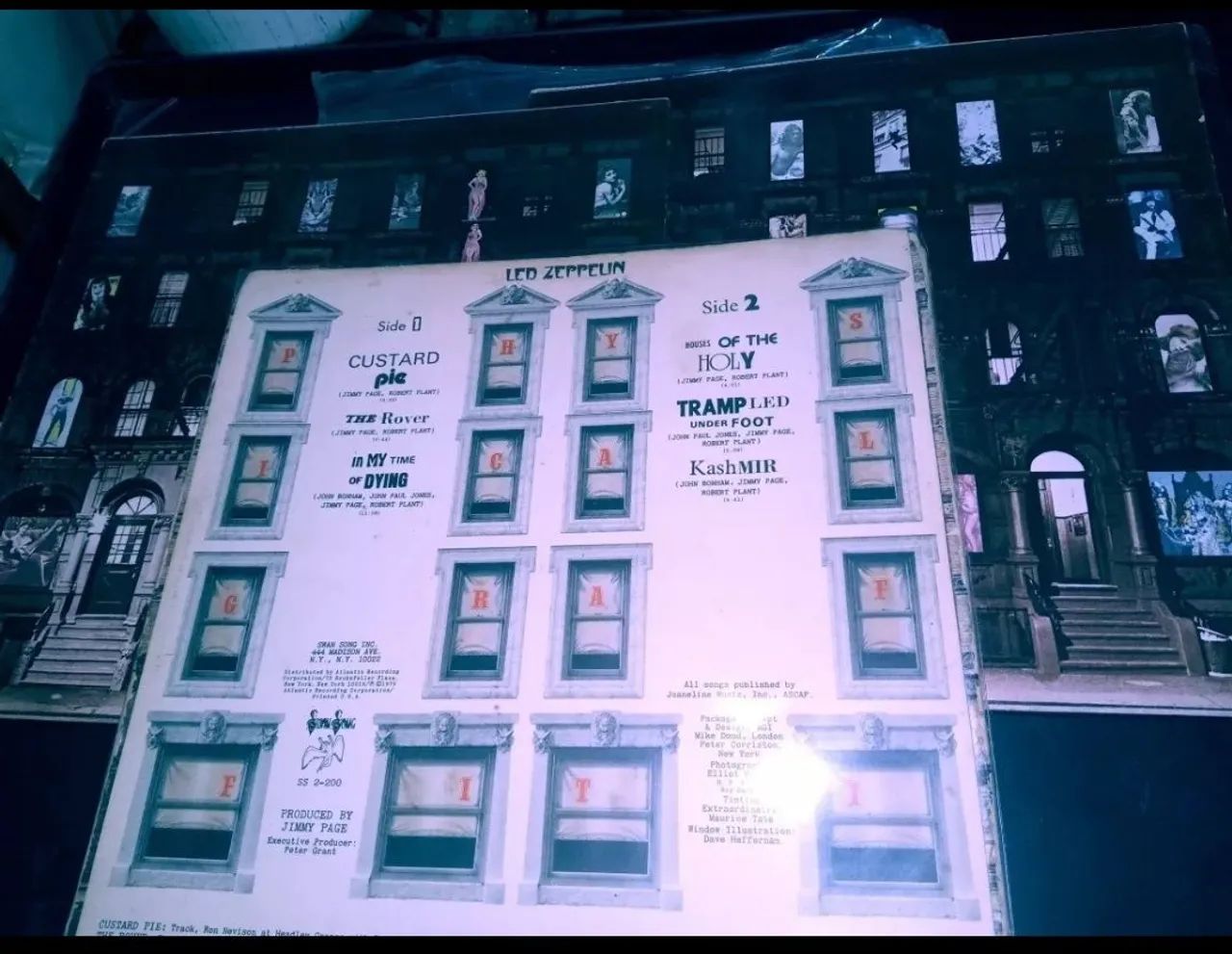 LP Led Zeppelin Physical Graffiti 1° Press! Swan Song 75 Ori - Foto 5