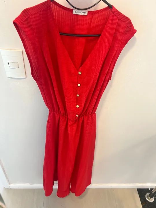 Vestido Vermelho Madama - Novo