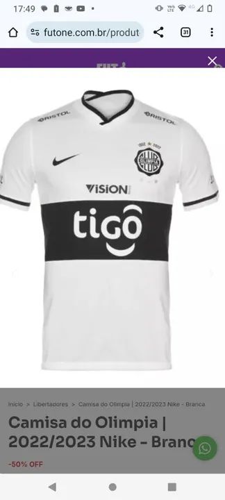 Camisa  Olympia PAR- Tamanho G n° 28 - Foto 4