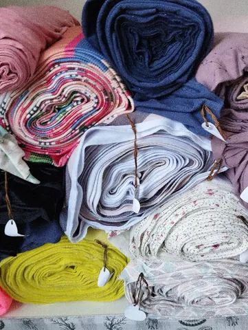 Retalho de malha, moletom peluciado, cotton, ribana, visco Lycra, etc... - Foto 5