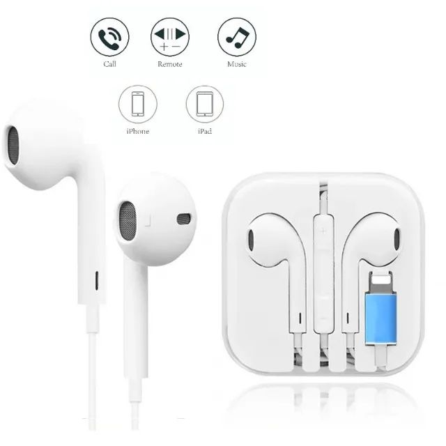  Fone de Ouvido Para Celular Bluetooth Alta Qualidade ios Lightning 7, 8 Plus, X, 11
