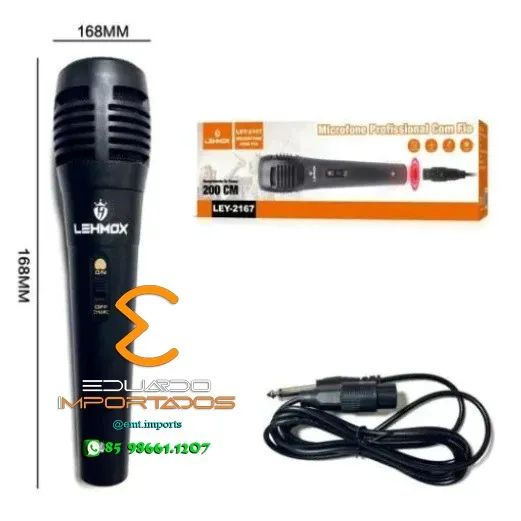 Microfone Profissional Com Fio Lehmox LEY-2170 - Foto 3