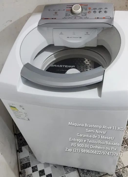 Brastemp ative 11kgs, entrego e Testo na hora da entrega, damos três meses de garantia 