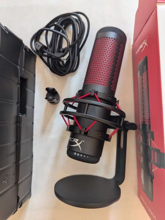 Microfone Quadcast HyperX USB usado 3 vezes