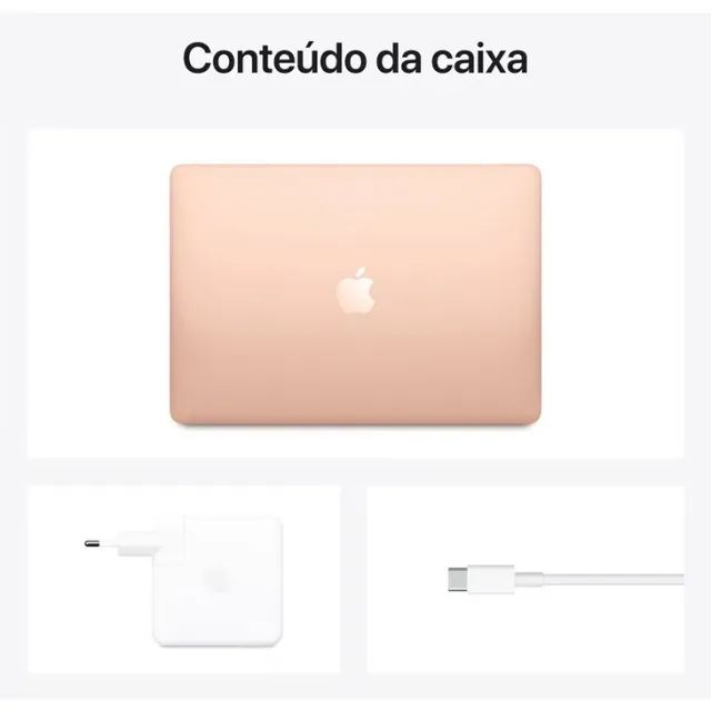 MacBook Air 13" Processador M1 da Apple com Cpu 8 e Gpu 7, 8GB Ram, 256Gb - Dourado - Foto 4
