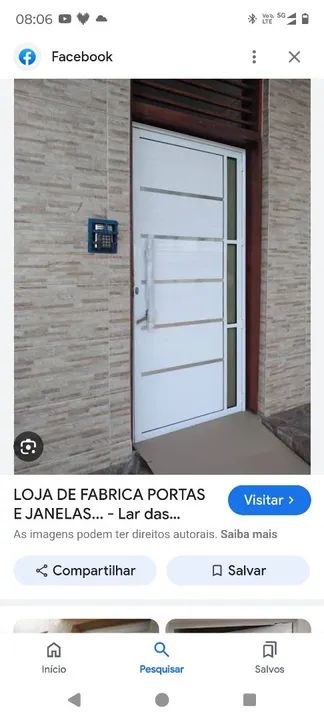 Porta em Alumínio Branco Nova - Foto 2