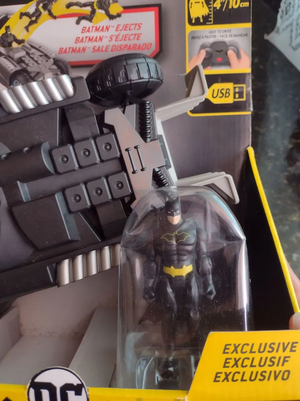 Brinquedo Batman e Batmóvel com controle remoto  - Foto 3