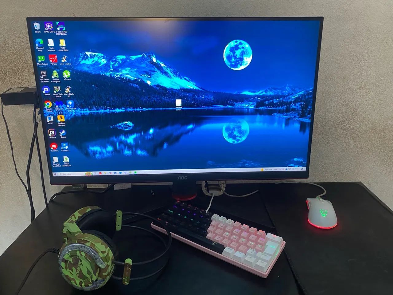 Computador Gamer Com monitor 27 polegadas - Computadores e Desktops ...