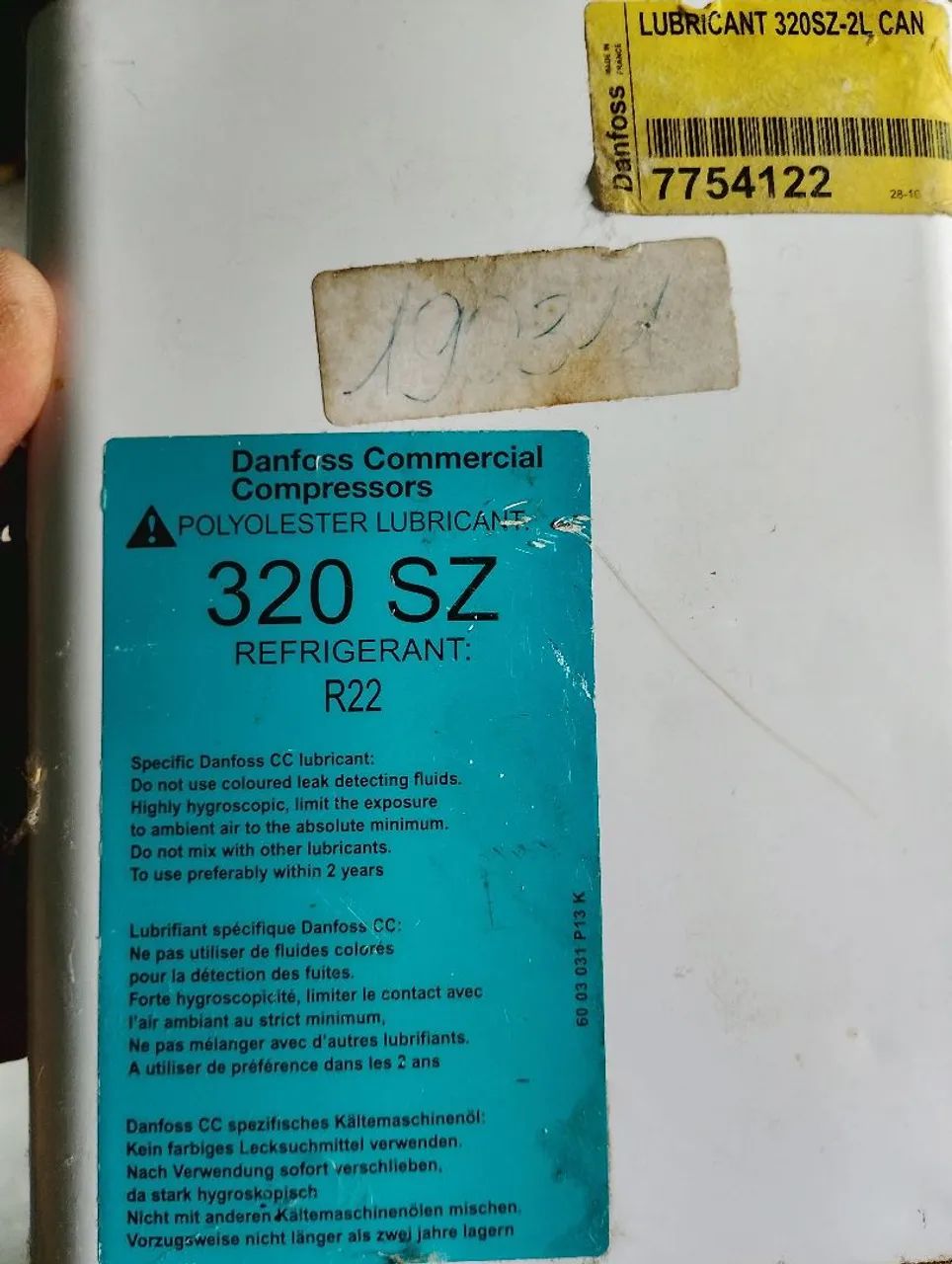 Óleo Danfoss original 320sz 5 litros  - Foto 2