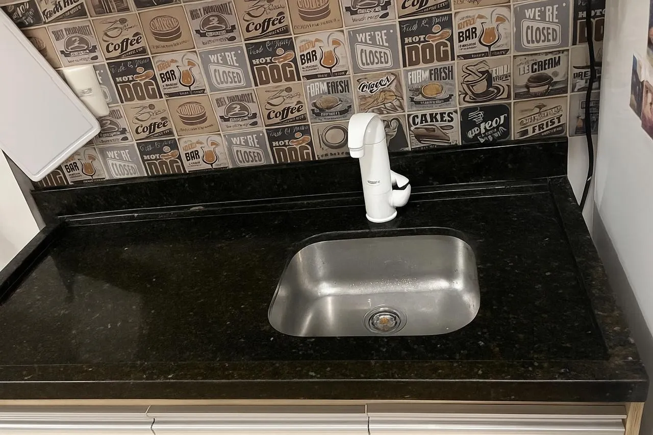 Balcão de Mármore com Pia para cozinha