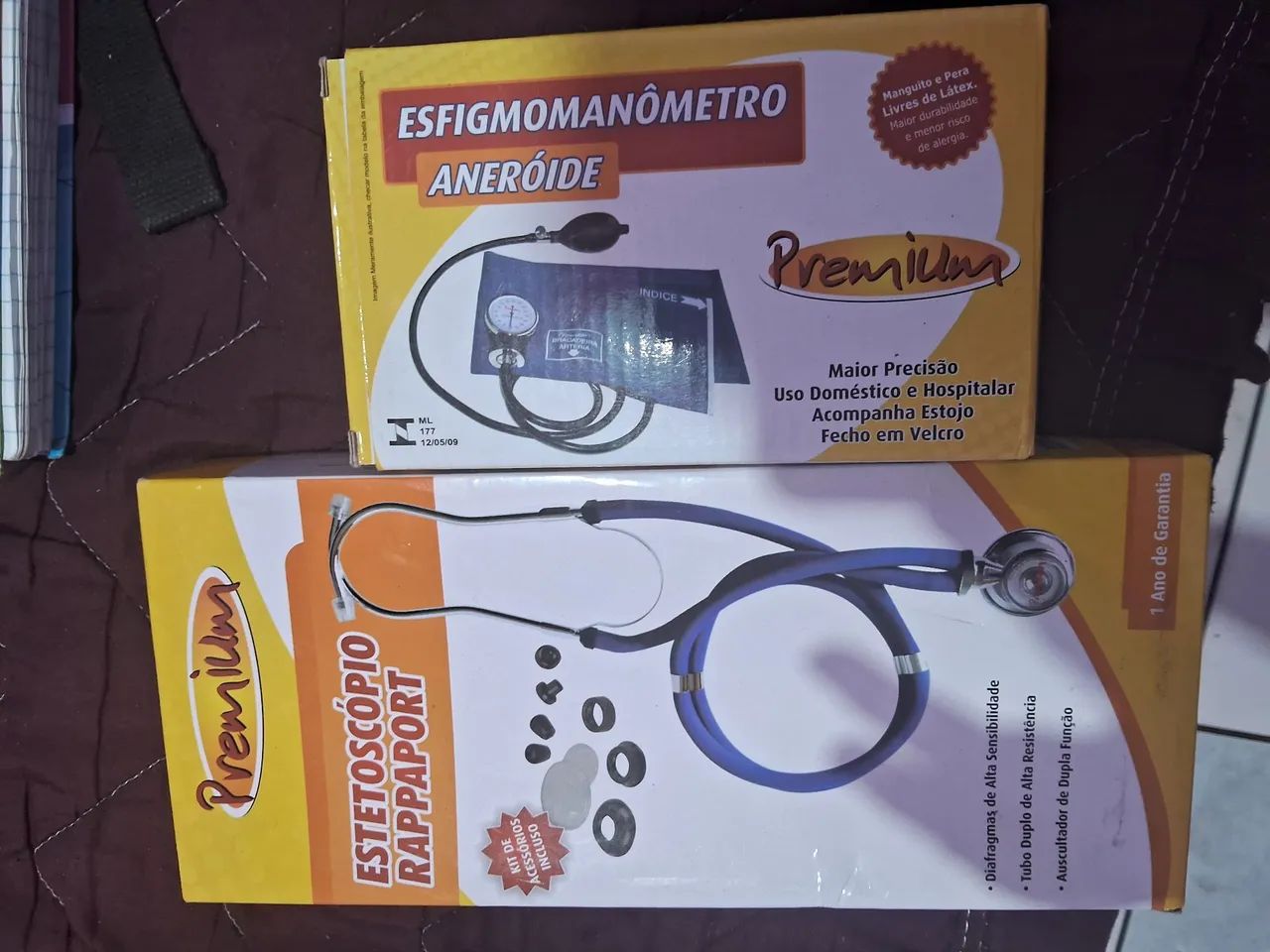 Estetoscópio e Esfigmomanômetro Premium