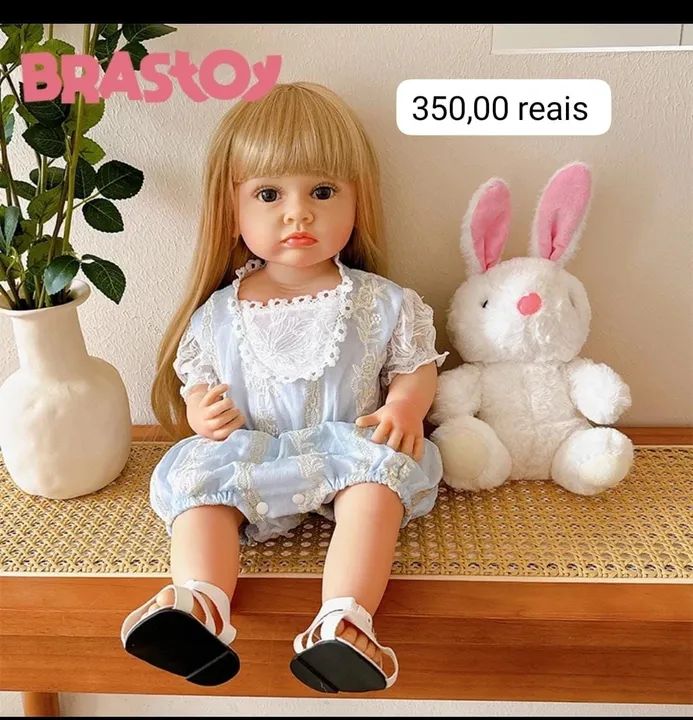 Boneca bebê Reborn 55cm menina
