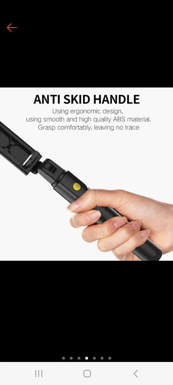 Selfie Stick Bluetooth com Tripé para Celular - Foto 5