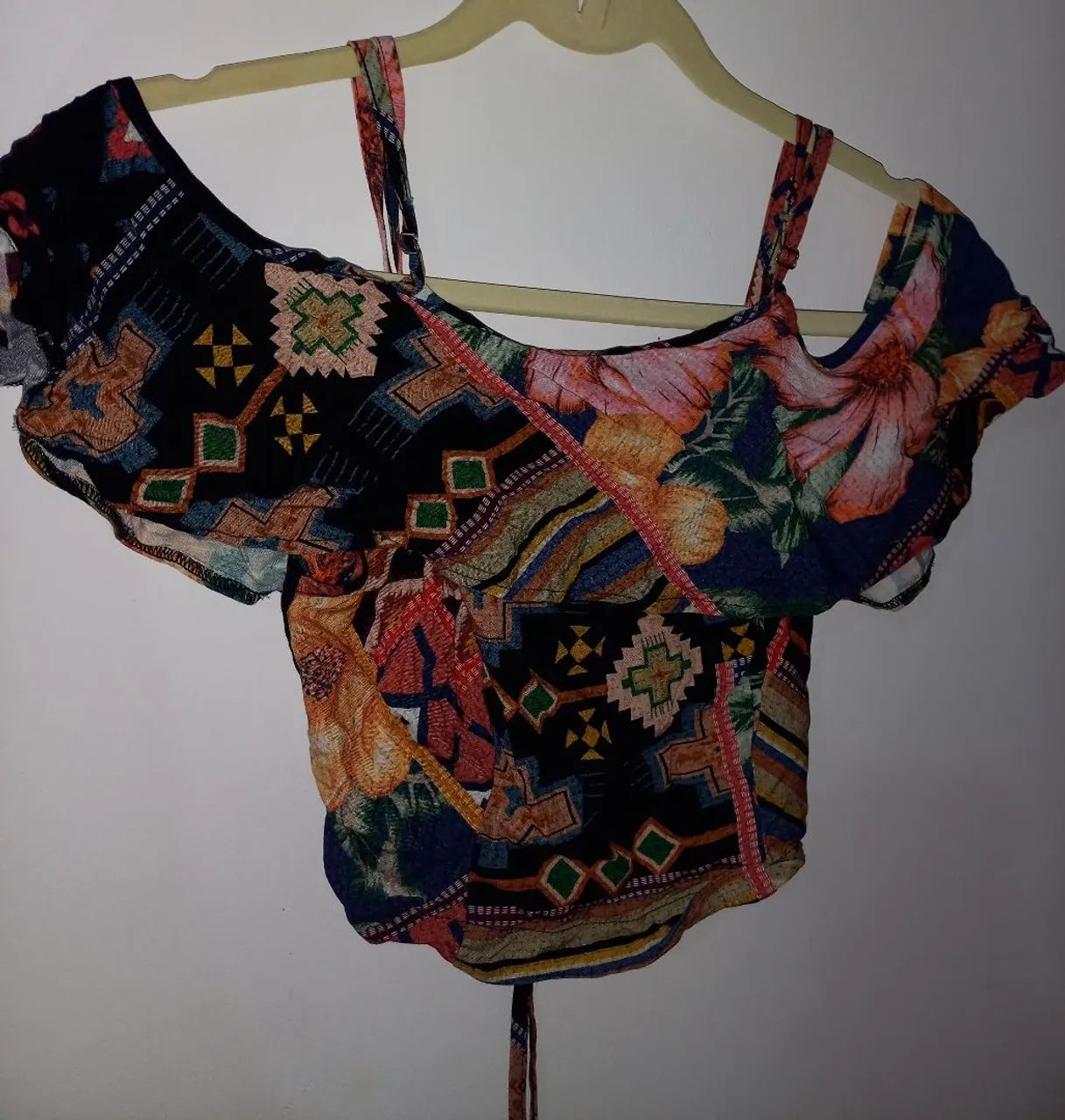 Cropped estampado ciganinha - Marca Mercatto - PP