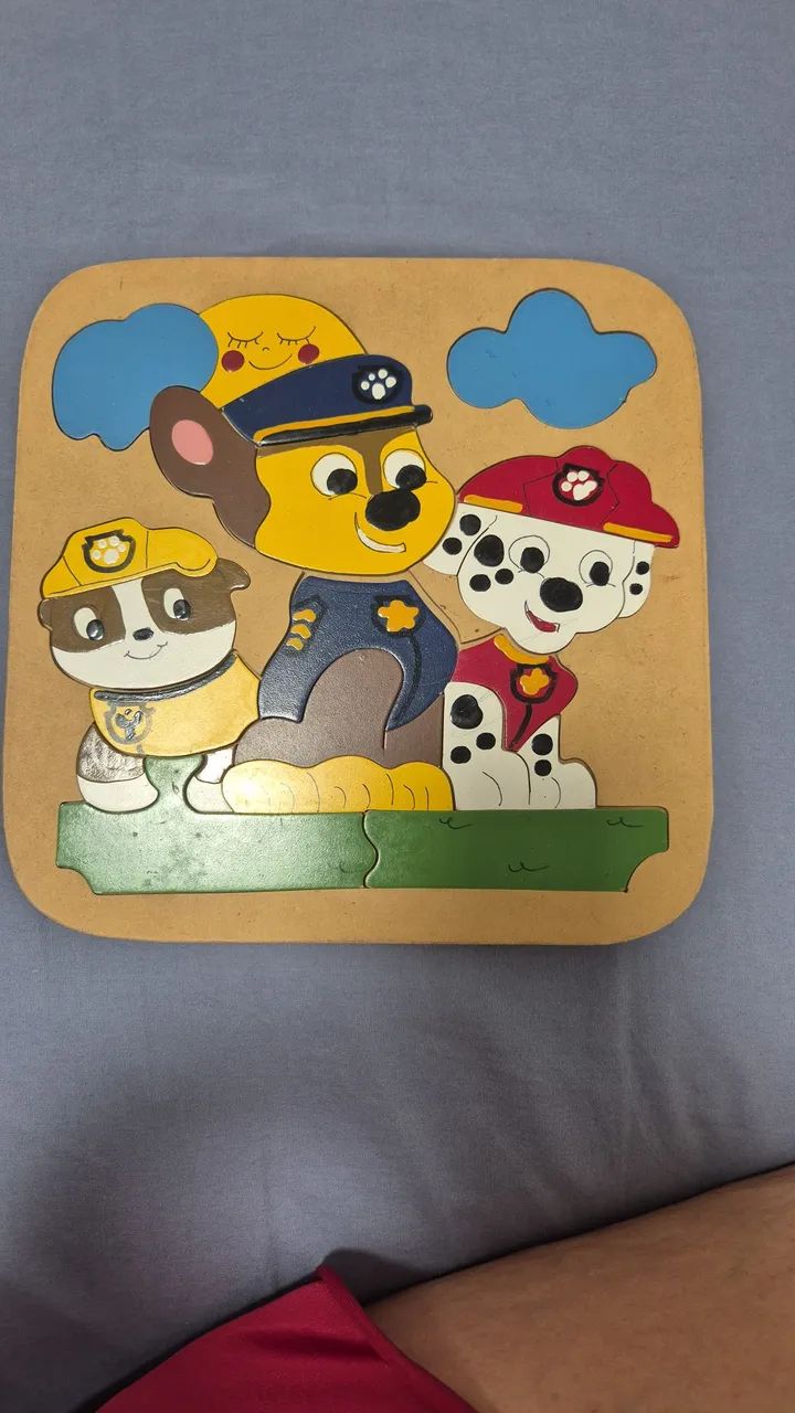 Quebra cabeça madeira Patrulha Canina