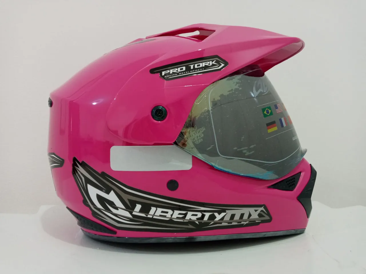 Capacete N°60 com viseira espelhada