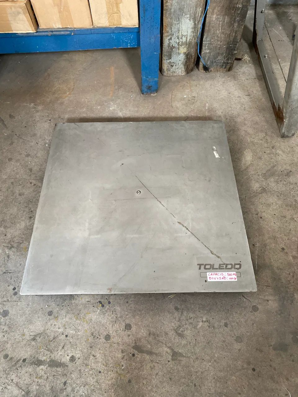 Balança de piso Toledo 2180 inox capacidade 500kg 80x80cm 